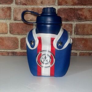 Disney Parks Marvel Captain America Water Travel Bottle New